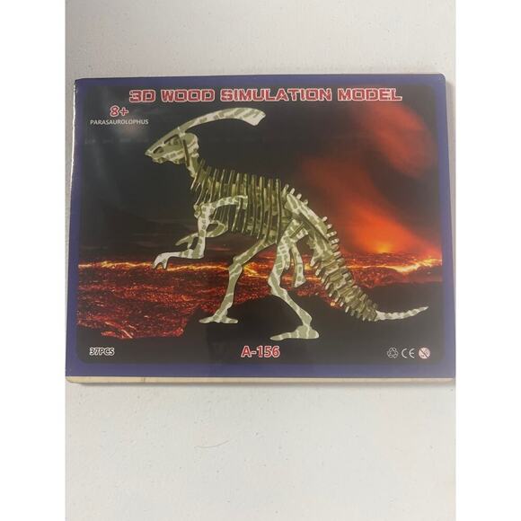 3D Wood Dinosaur Puzzles - Picture 5 of 8